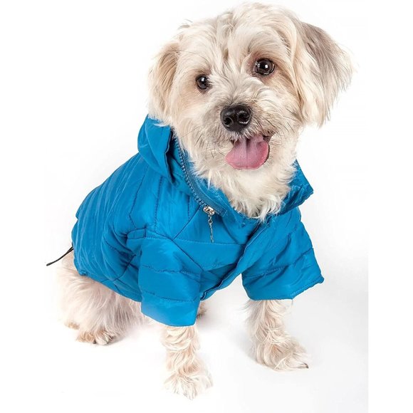 Pet Life Packable Light Weatherproof Coat XL 22-24" Sporty Avalanche - Picture 2 of 4